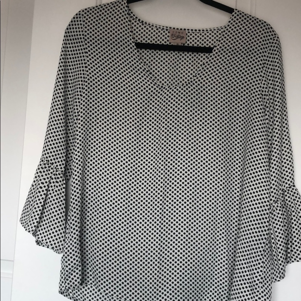 Como Vintage Polka Dot top